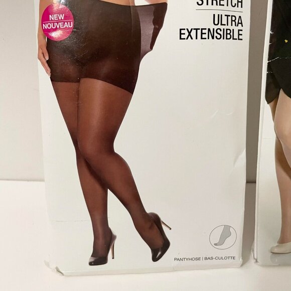 Secret Freedom Plus and Day Sheet Pantyhose Black Size 3X and 3+ - Picture 3 of 15